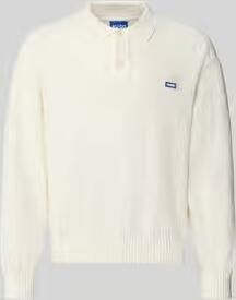 HUGO Blue oversized fit pullover van pure katoen model 'San Patty'