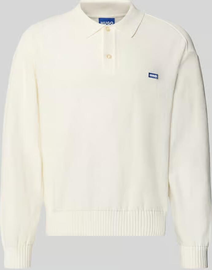HUGO Blue oversized fit pullover van pure katoen model 'San Patty'