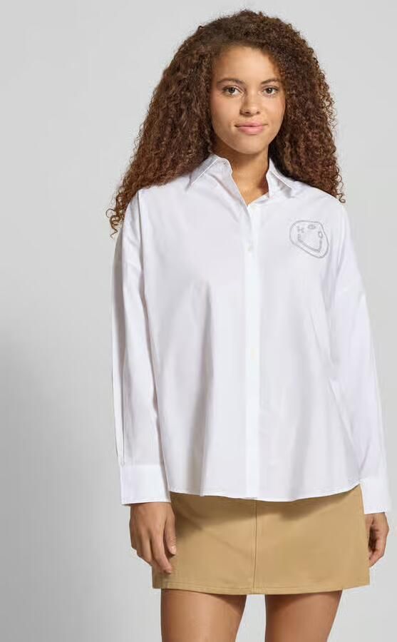 HUGO Blue Oversized overhemdblouse van puur katoen model 'EDAFNE_B' - Foto 2
