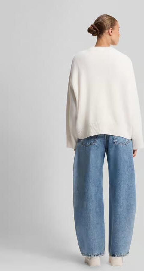HUGO Blue oversized pullover van katoenmix model 'Shenny_B' - Foto 2