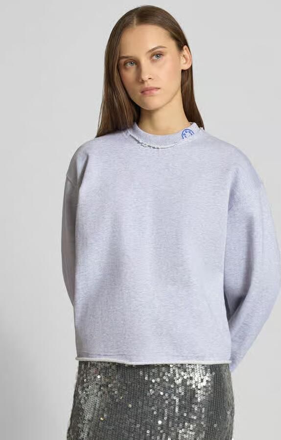 HUGO Blue Oversized sweatshirt van 100% Katoen Model 'Dismudge_B' - Foto 4