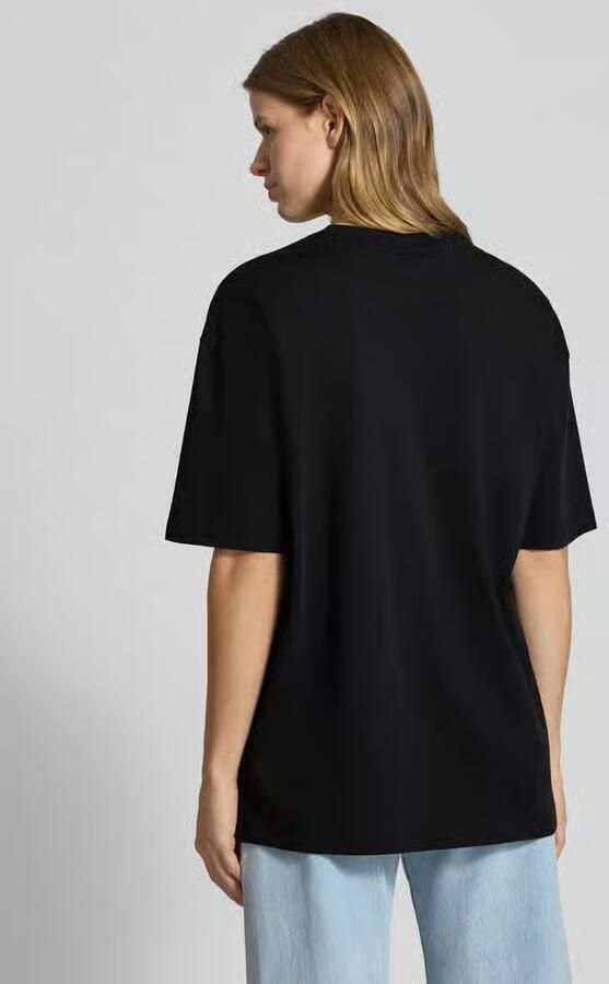 Hugo Blue Oversized T-shirt van puur katoen model 'Oversized_Tee_b_9' - Foto 4