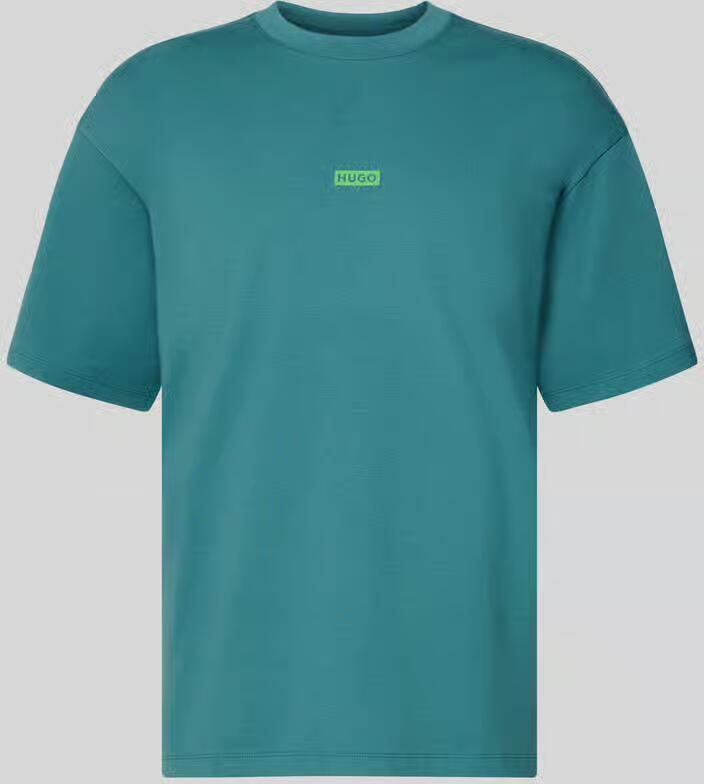 Hugo Blue Oversized T-shirt van puur katoen model 'NALONO'