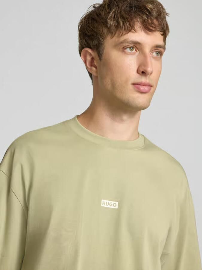 HUGO Blue oversized t-shirts van pure katoen model 'Nalono' - Foto 2