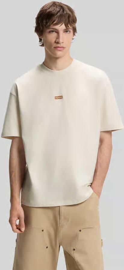 HUGO Blue oversized t-shirts van pure katoen model 'Nalono' - Foto 5