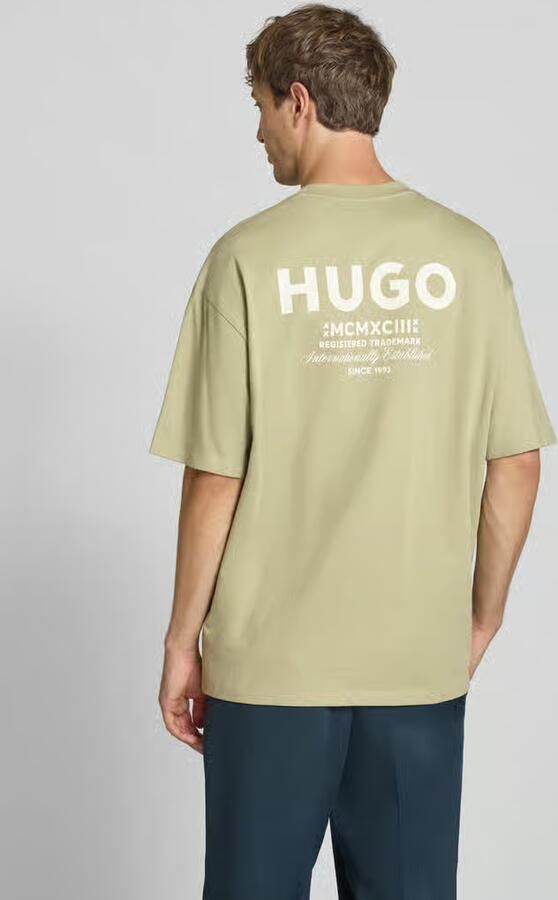 HUGO Blue oversized t-shirts van pure katoen model 'Nalono' - Foto 4