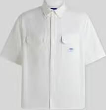 HUGO Blue Overhemd met korte mouwen Ekyno met contrasterend logo-badge op de borst - Foto 16