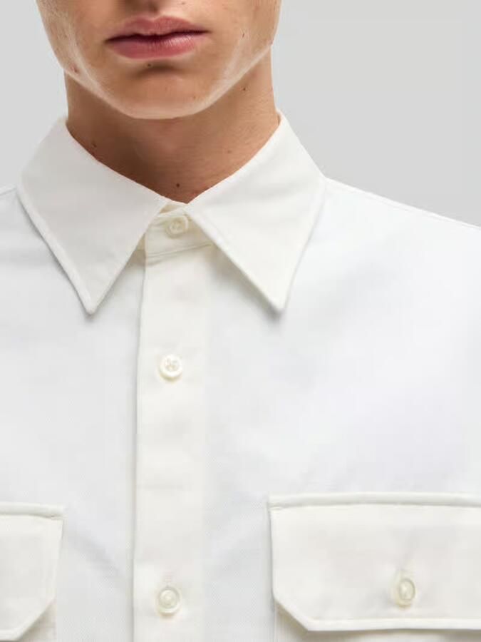HUGO Blue Overhemd met korte mouwen Ekyno met contrasterend logo-badge op de borst - Foto 7