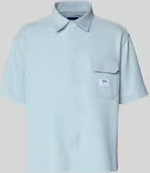 HUGO Blue Oversized vrijetijdsoverhemd van katoenmix model 'EBAFFINO'