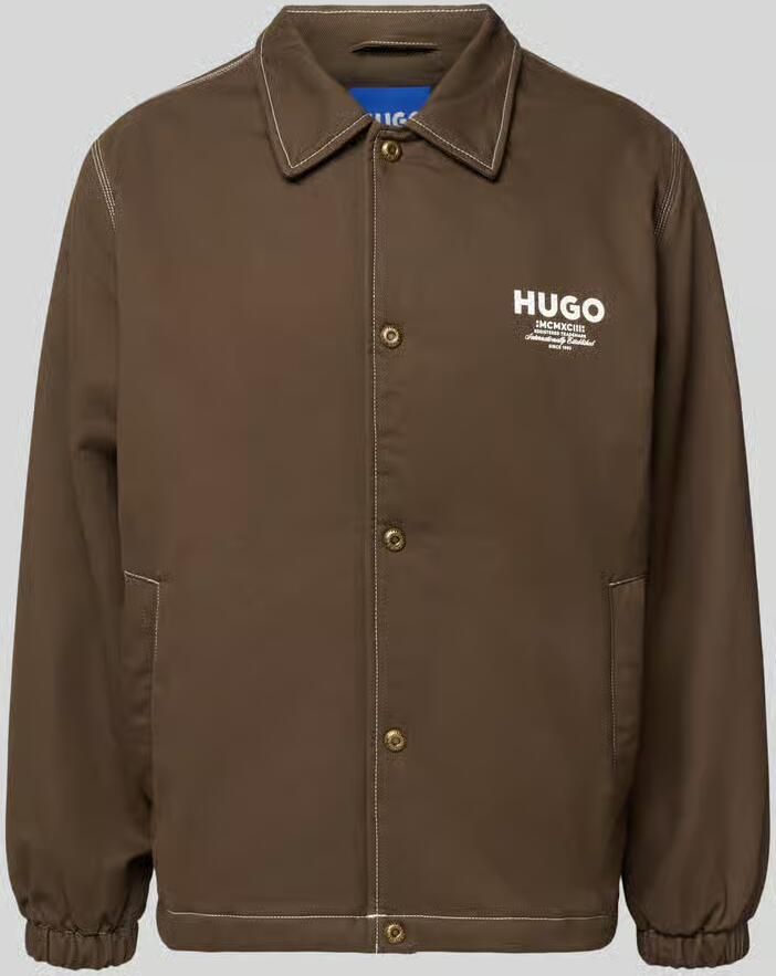 HUGO Blue Regular fit blouson van puur katoen model 'BIYO2611' - Foto 2