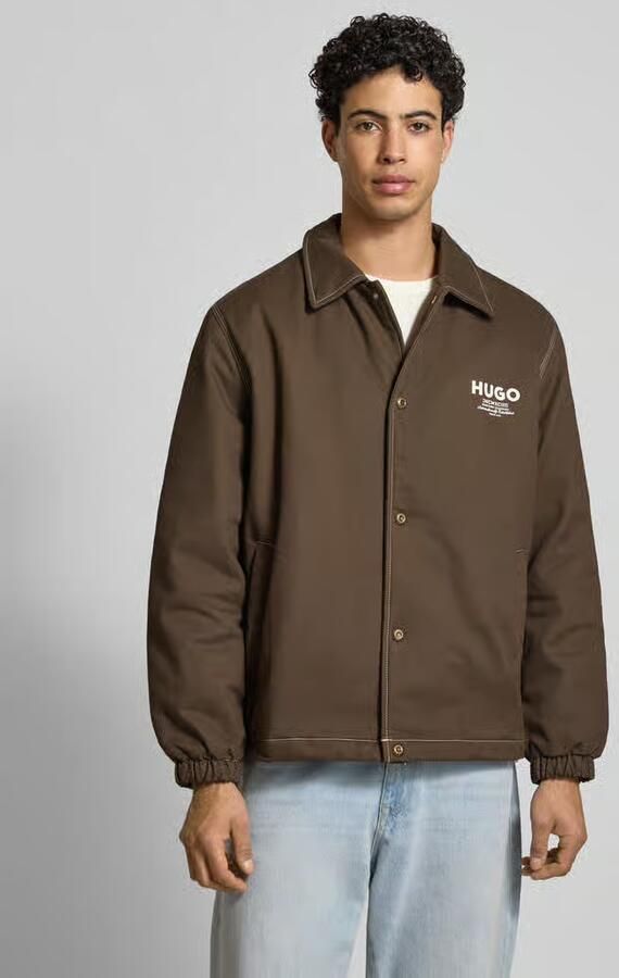 HUGO Blue Regular fit blouson van puur katoen model 'BIYO2611' - Foto 2