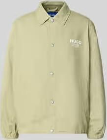HUGO Blue Regular fit bomberjack blouson van puur katoen model 'Biyo2631'