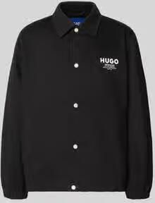 HUGO Blue Regular fit bomberjack blouson van puur katoen model 'Biyo2631' - Foto 2