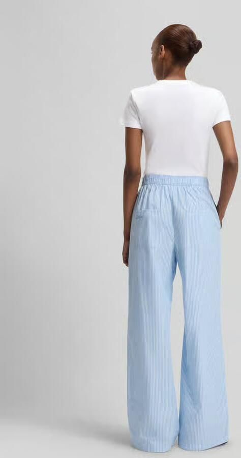 HUGO Blue regular fit broek van puur katoen
