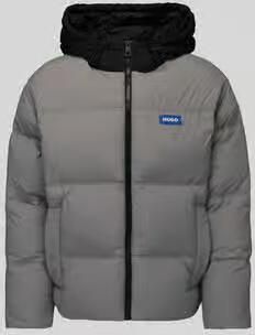 HUGO Blue Regular fit gewatteerd jack met capuchon model 'Bodo2541'