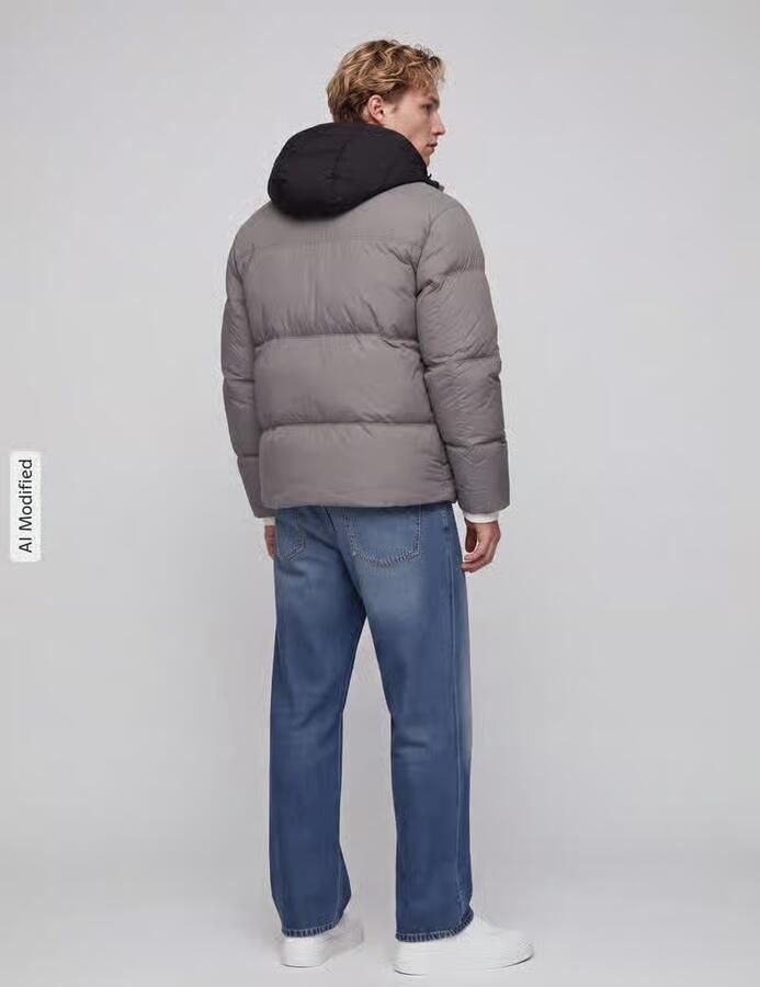 HUGO Blue Regular fit gewatteerd jack met capuchon model 'Bodo2541' - Foto 2