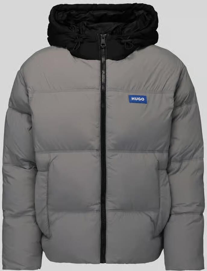 HUGO Blue Regular fit gewatteerd jack met capuchon model 'Bodo2541' - Foto 3