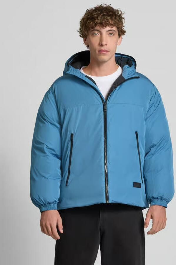 HUGO Blue Regular fit jack met capuchon model 'BRYNO254' - Foto 2