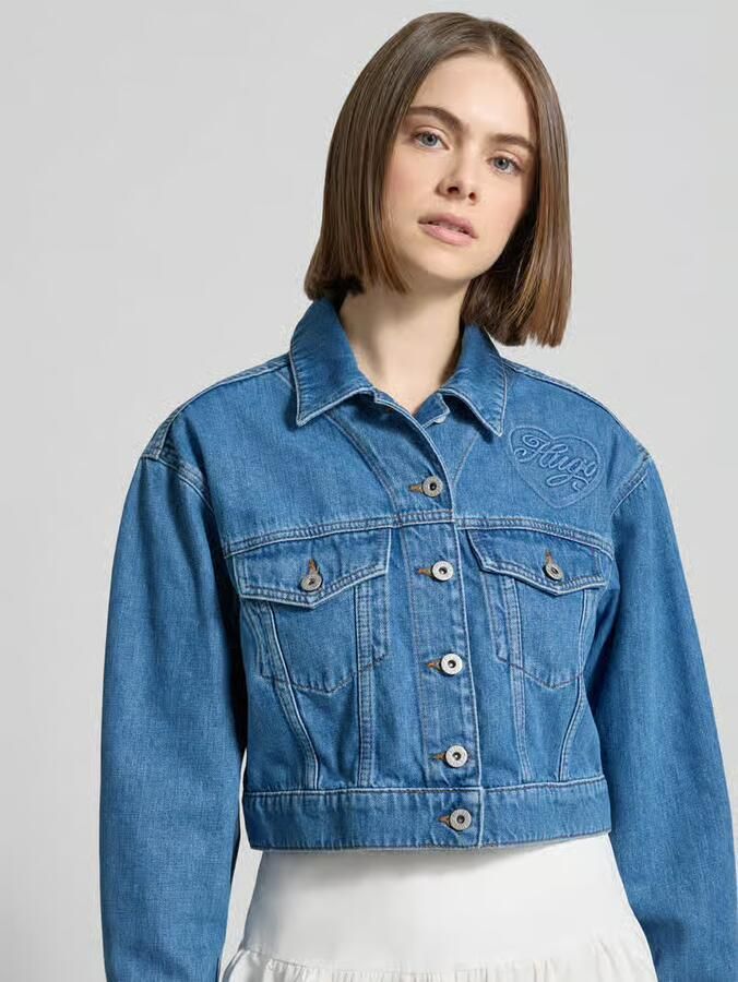 HUGO Blue regular fit jeansjack katoenmix model 'GALATEA_B'