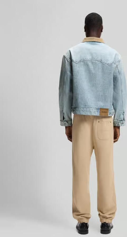 HUGO Blue Regular fit jeansjack van puur katoen - Foto 2
