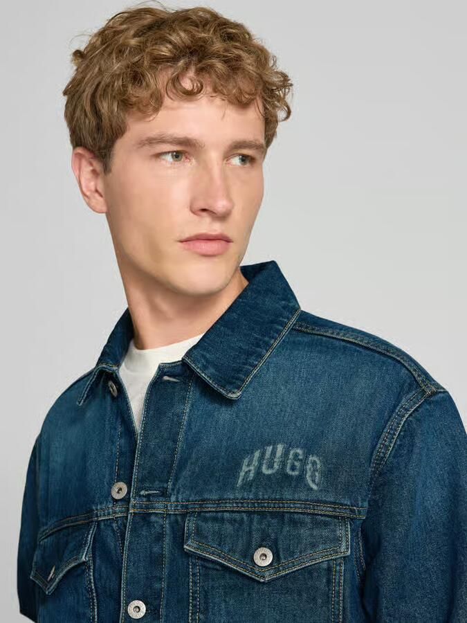HUGO Blue Regular fit jeansjack van puur katoen model 'Dex' - Foto 2