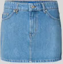 HUGO Blue regular fit jeansrok van katoenmix model 'GALANIE_B'