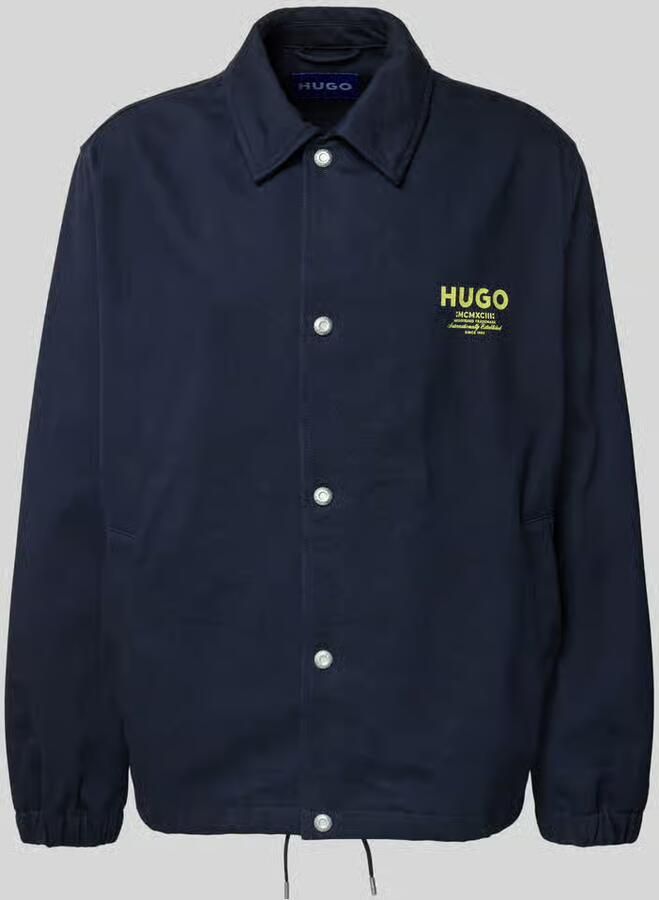 HUGO Blue regular fit overhemdjack van puur katoen model 'BIYO' - Foto 2