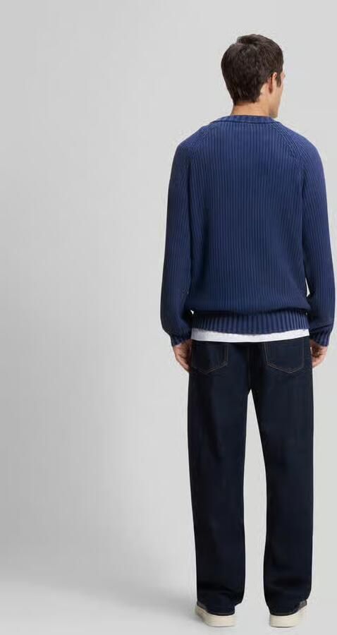 HUGO Blue relaxed fit pullover van pure katoen model 'Sondye' - Foto 2