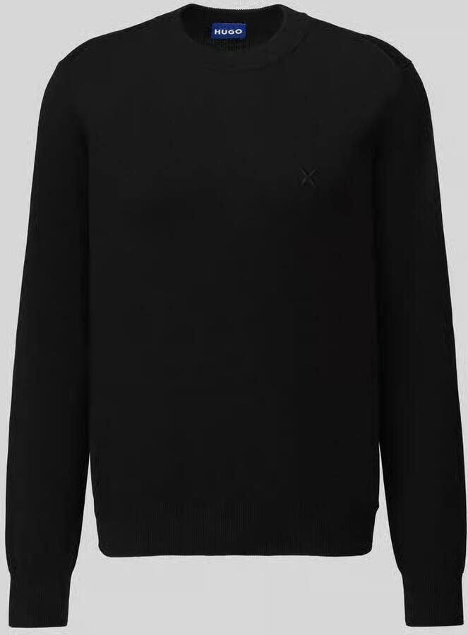 HUGO Blue Regular fit pullover van katoenmix model 'San Celio'
