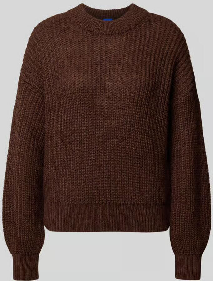 HUGO Blue Regular fit pullover van materiaalmix met alpaca-aandeel model 'Slogeryna_B'