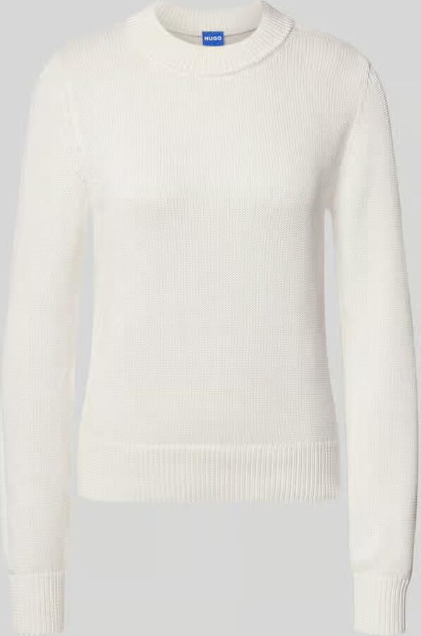 HUGO Blue Regular fit pullover van pure katoen model 'Saje_B' - Foto 2