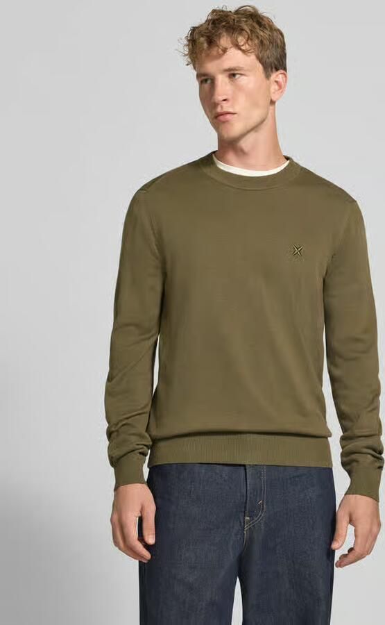 HUGO Blue Regular fit pullover van pure katoen model 'San Celio-C' - Foto 3