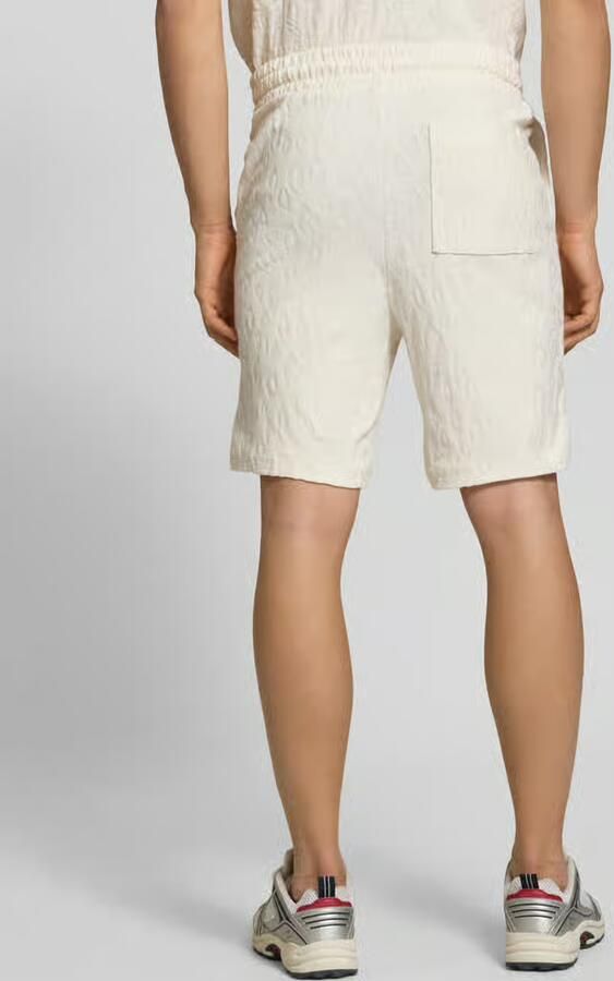 HUGO Blue regular fit shorts van badstof - Foto 4
