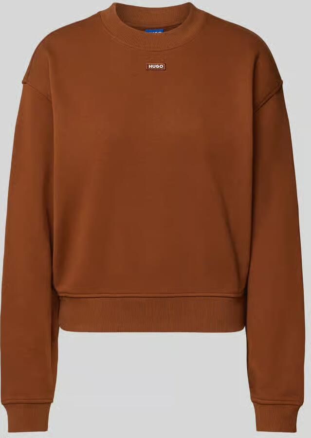 HUGO Blue Regular fit sweatshirt van puur katoen model 'Delessa_B'