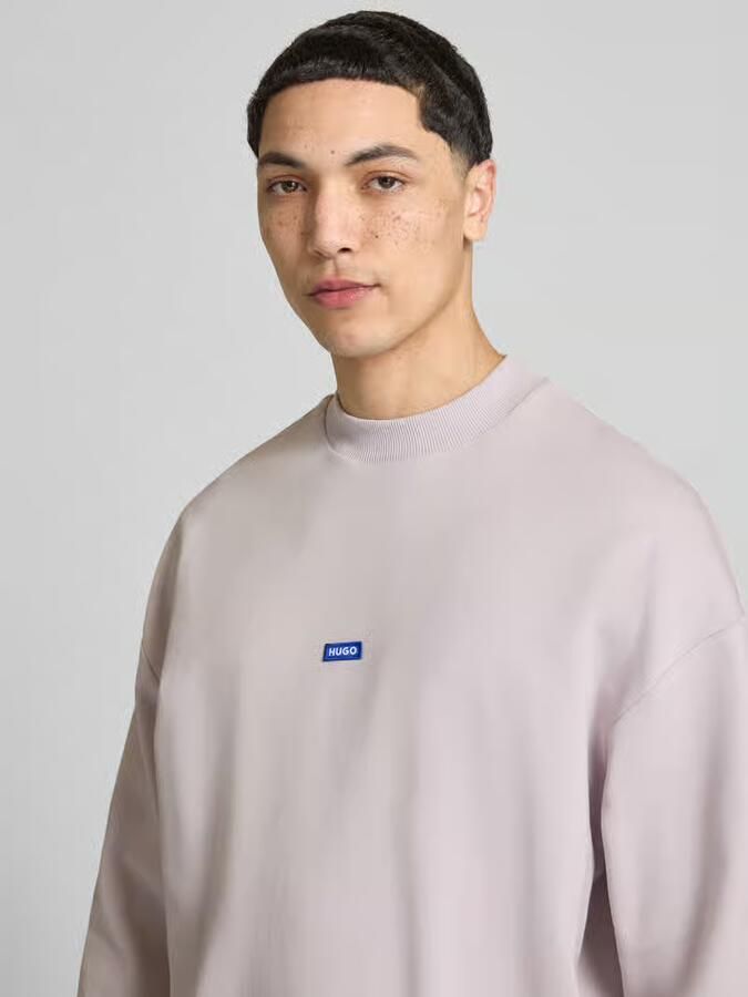 HUGO Blue regular fit sweatshirt van puur katoen model 'Nedro'