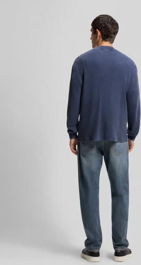 HUGO Blue Regular fit sweatshirt van puur katoen model 'Nistrico' - Foto 2