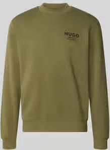 HUGO Blue Regular fit sweatshirt van zuivere katoen model 'Nespon'
