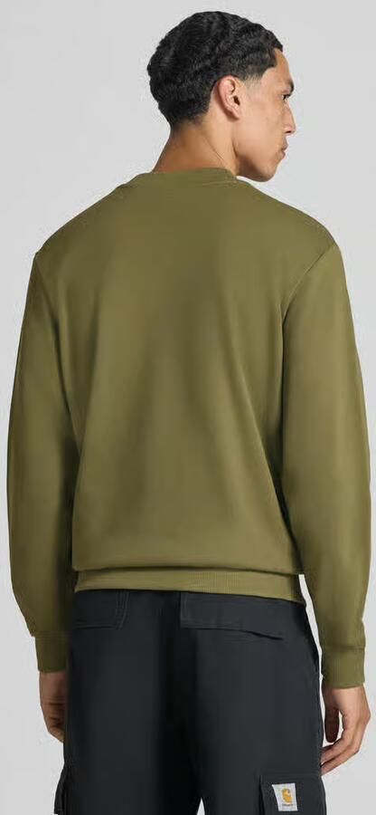 HUGO Blue Regular fit sweatshirt van zuivere katoen model 'Nespon' - Foto 2