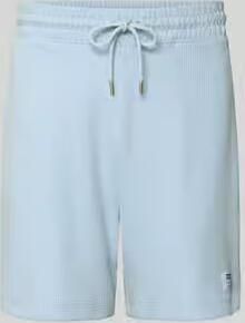 HUGO Blue regular fit sweatshorts van katoenmix model 'NUWAFFLO'