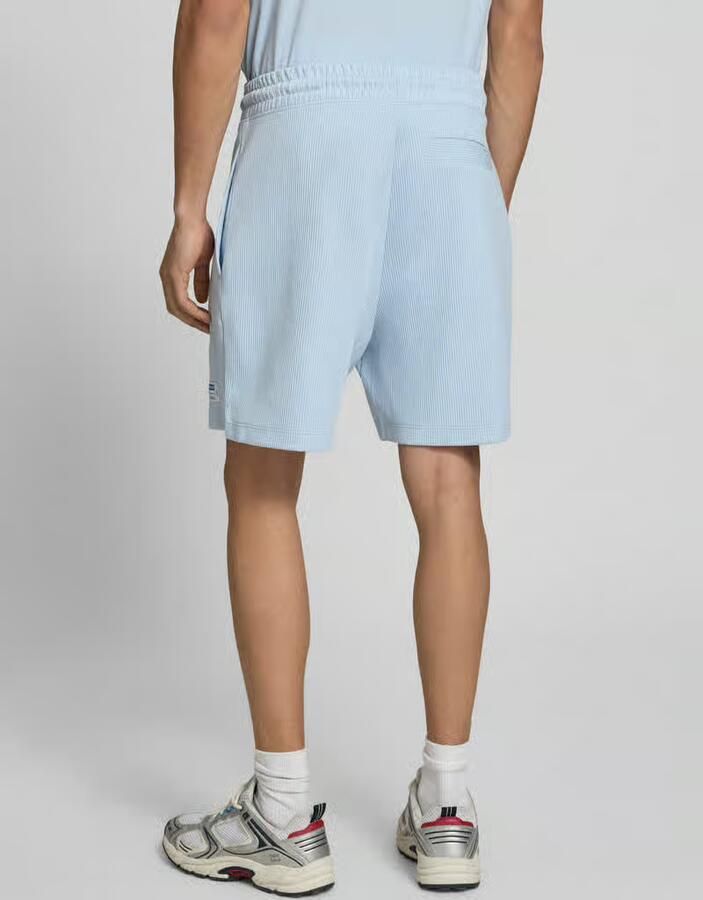 HUGO Blue regular fit sweatshorts van katoenmix model 'NUWAFFLO' - Foto 2