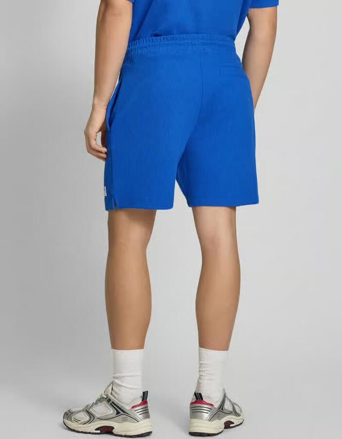 HUGO Blue regular fit sweatshorts van katoenmix model 'NUWAFFLO' - Foto 2