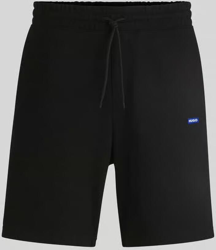HUGO Blue Regular fit sweatshorts van puur katoen Model 'NASENSIO' - Foto 3