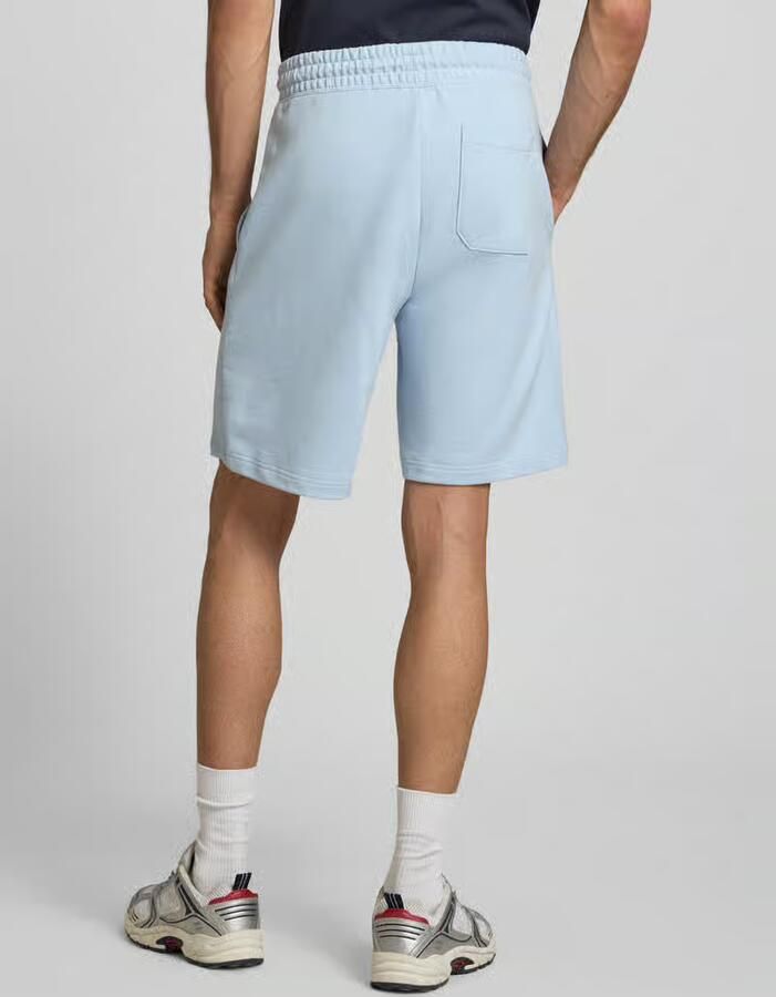 HUGO Blue Regular fit sweatshorts van puur katoen Model 'NASENSIO'