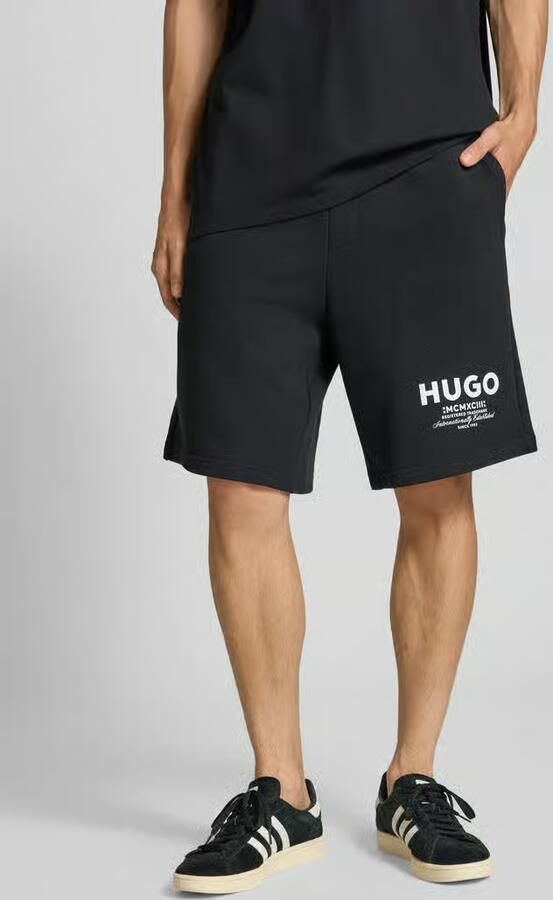 HUGO Blue Regular fit sweatshorts van puur katoen model 'NOMARIO' - Foto 10