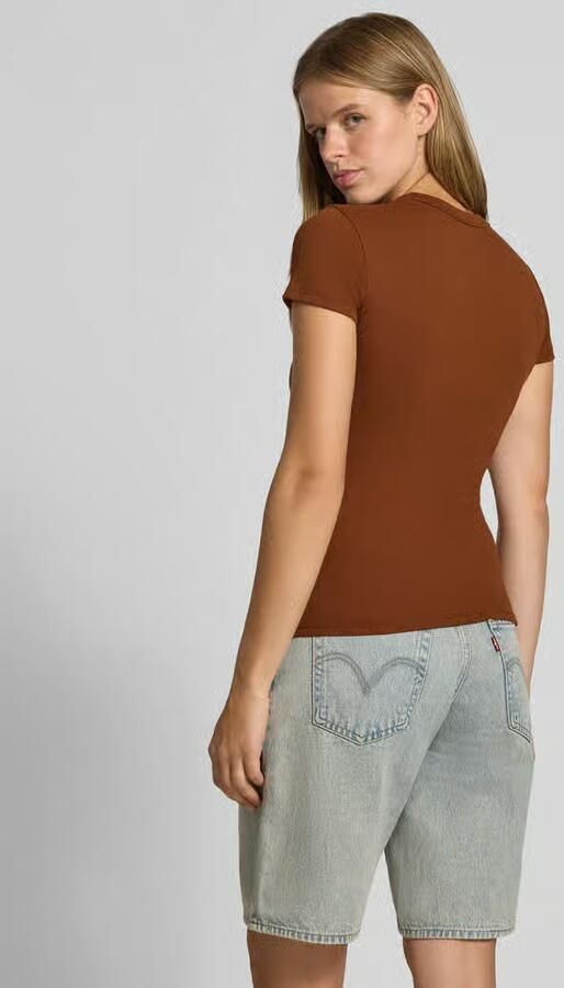 HUGO Blue Regular fit t-shirt van katoenmix model 'Easy Tee_B' - Foto 3