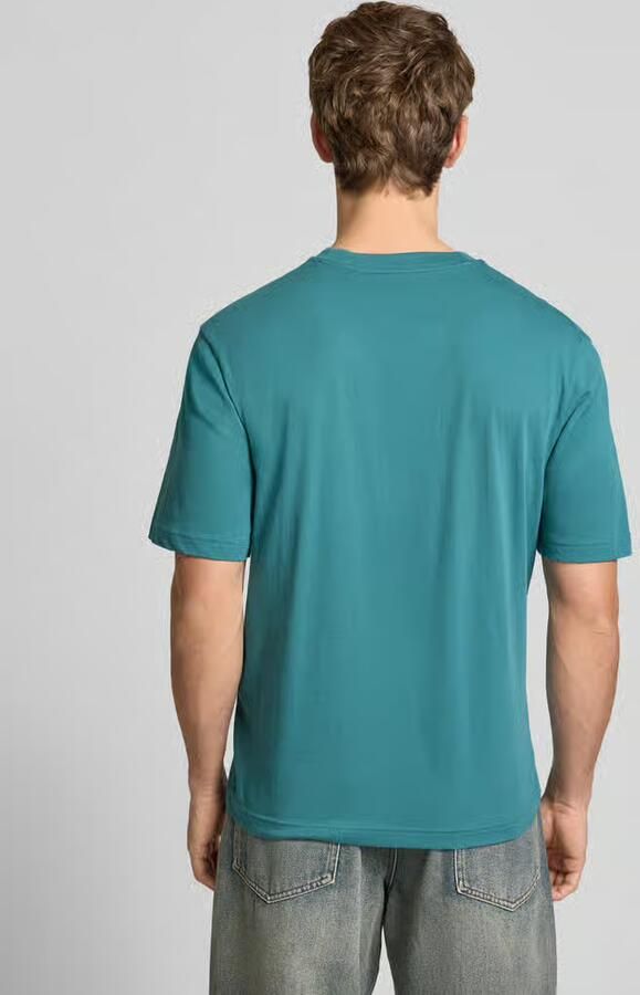 HUGO Blue Regular fit T-shirt van pure katoen model 'NIEROFIX_U261'