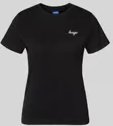 HUGO Blue Regular fit t-shirt van puur katoen model 'Damatee_B'