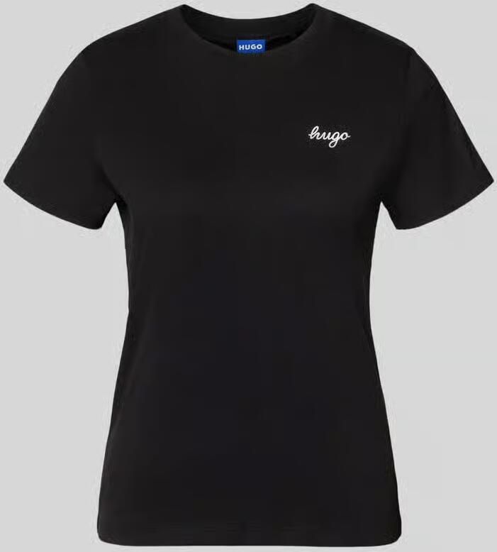 HUGO Blue Regular fit t-shirt van puur katoen model 'Damatee_B'