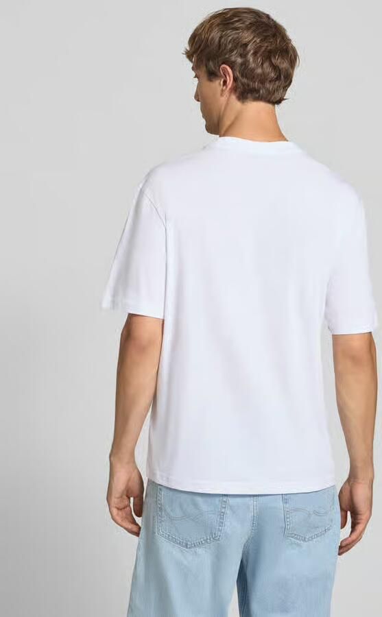 HUGO Blue Regular fit t-shirt van puur katoen model 'Naxter' - Foto 2