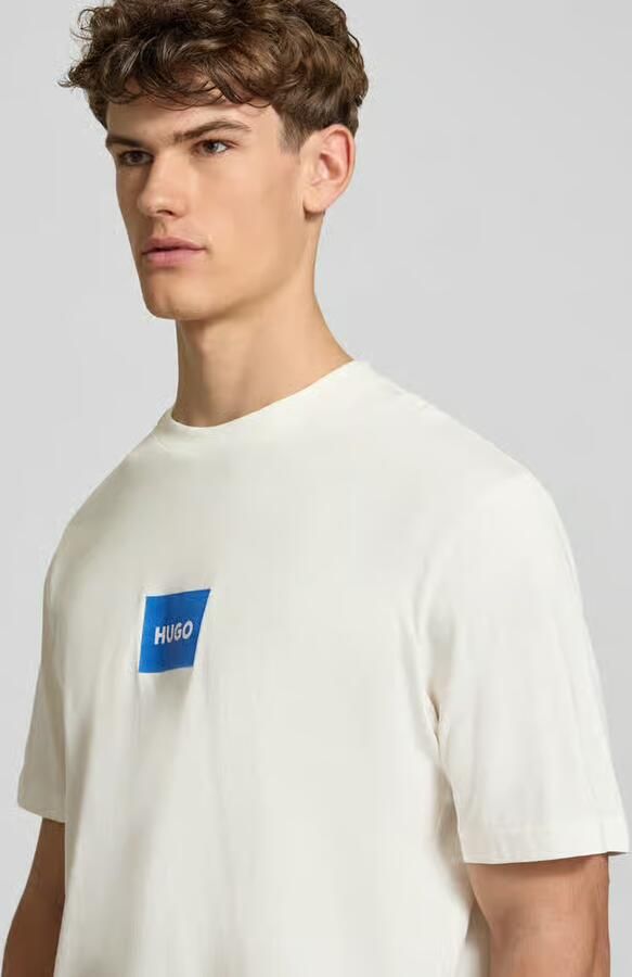 HUGO Blue regular fit T-shirt van puur katoen model 'NAYONIX'